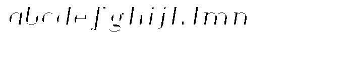 GHS Oblique A Key Font LOWERCASE