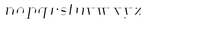 GHS Oblique A Key Font LOWERCASE