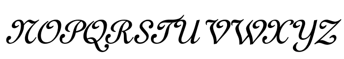 Ghandi Condensed BoldItalic Font UPPERCASE