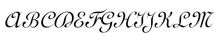Ghandi Condensed Italic Font UPPERCASE