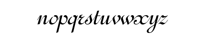 Ghandi Condensed Italic Font LOWERCASE