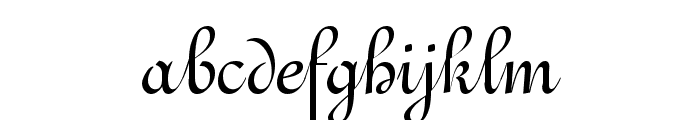 Ghandi Condensed Normal Font LOWERCASE