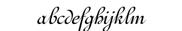 Ghandi Italic Font LOWERCASE