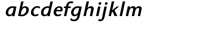 GHE Arpi Sans DemiBold Italic Font LOWERCASE