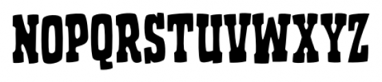 Ghost Town Sheriff Font LOWERCASE