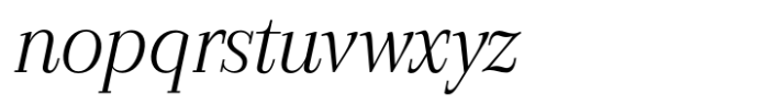 GHEA Aram Light Italic Font LOWERCASE