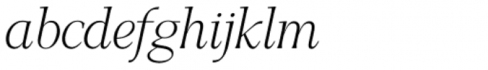 GHEA Narek Serif ExtraLight Italic Font LOWERCASE