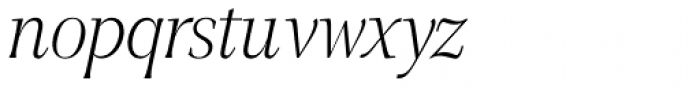 GHEA Narek Serif ExtraLight Italic Font LOWERCASE