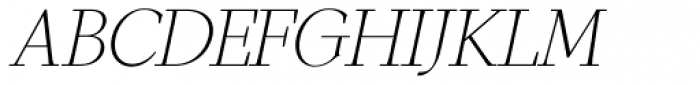 GHEA Narek Serif UltraLight Italic Font UPPERCASE