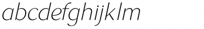 GHEA Narek UltraLight Italic Font LOWERCASE