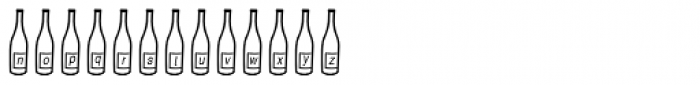 Ghab Bottle Font LOWERCASE