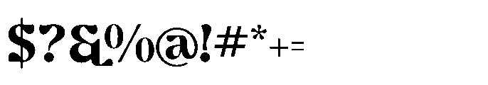 Ghadir Bold Font OTHER CHARS