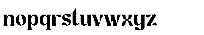 Ghadir Bold Font LOWERCASE