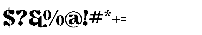 Ghadir Extra Bold Font OTHER CHARS