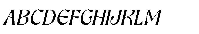 Ghadir Italic Font UPPERCASE