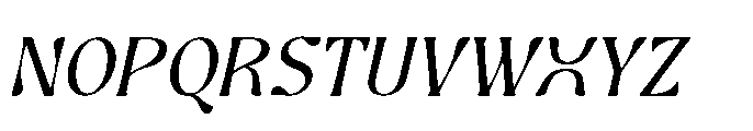 Ghadir Italic Font UPPERCASE