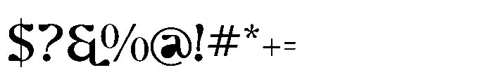 Ghadir Medium Font OTHER CHARS