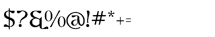 Ghadir Regular Font OTHER CHARS