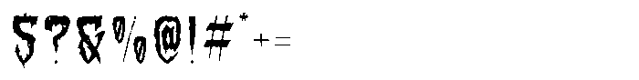 Ghaib Grunge Font OTHER CHARS