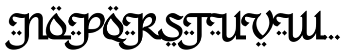 Ghanima Font UPPERCASE