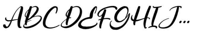 Ghatyna Italic Font UPPERCASE