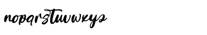 Ghatyna Italic Font LOWERCASE