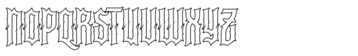 Ghazkar Outline Font UPPERCASE