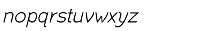 Ghid Light Italic Font LOWERCASE