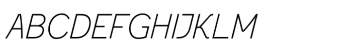 Ghid Thin Italic Font UPPERCASE