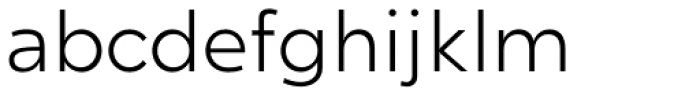 Ghino Extralight Font LOWERCASE