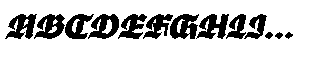 Ghivenic Bold Oblique Font UPPERCASE