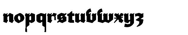 Ghivenic Bold Font LOWERCASE