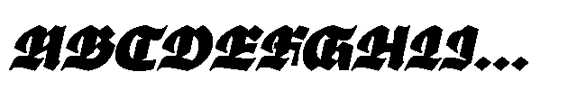 Ghivenic Extra Bold Oblique Font UPPERCASE