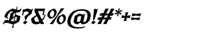 Ghivenic Medium Oblique Font OTHER CHARS