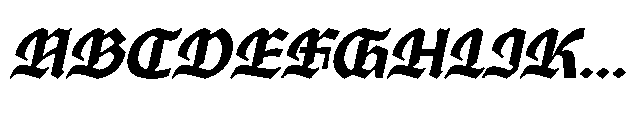 Ghivenic Medium Oblique Font UPPERCASE