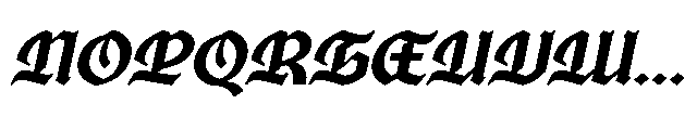 Ghivenic Medium Oblique Font UPPERCASE