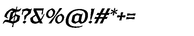 Ghivenic Regular Oblique Font OTHER CHARS