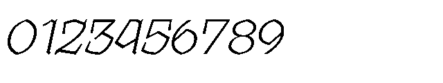 Ghivenic Thin Oblique Font OTHER CHARS