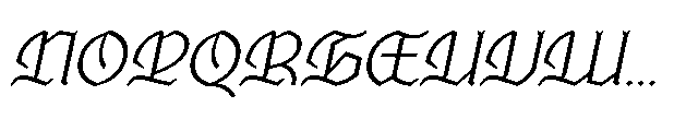 Ghivenic Thin Oblique Font UPPERCASE