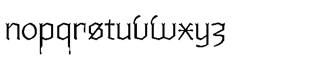Ghivenic Thin Font LOWERCASE