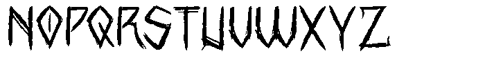 Ghosoul Font UPPERCASE