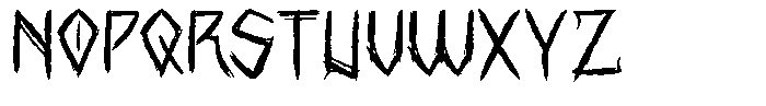 Ghosoul Font LOWERCASE