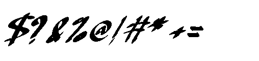Ghost Falky Font OTHER CHARS