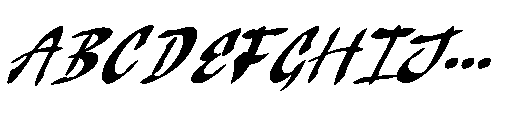 Ghost Falky Font UPPERCASE