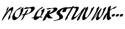 Ghost Falky Font UPPERCASE