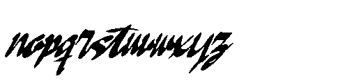 Ghost Falky Font LOWERCASE