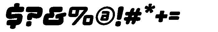 Ghost Gamer Italic Font OTHER CHARS