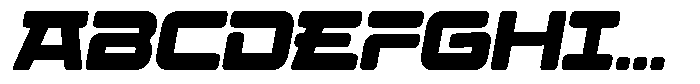 Ghost Gamer Italic Font UPPERCASE