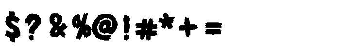 Ghost Rebellion Font OTHER CHARS