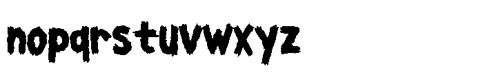 Ghost Rebellion Font LOWERCASE